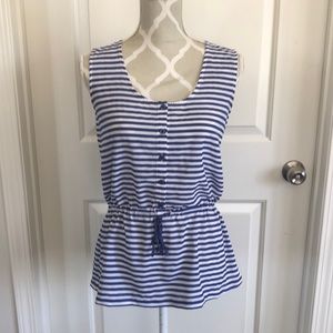 Shade sheer striped top size small